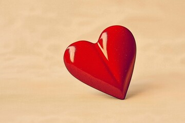 Fototapeta premium A Heart Symbolizing Love and Affection in a Stylish Design