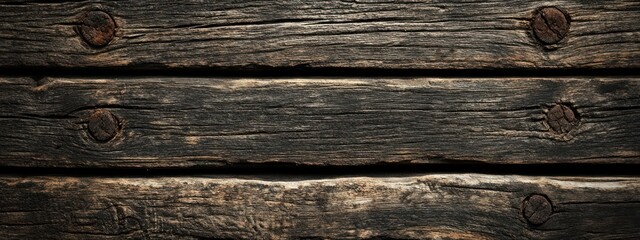Fototapeta premium A close-up view of weathered wooden planks showcasing texture and rustic charm.