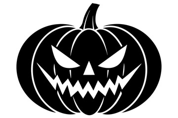 halloween pumpkin silhouette illustration