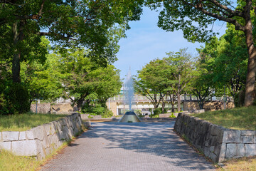 名古屋市の港北公園の風景