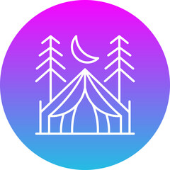 Obraz premium Camping Icon