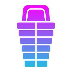 Obraz premium Sleeping bag Icon
