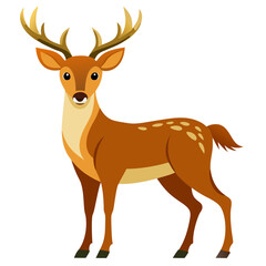 Fototapeta premium deer cartoon isolated no background