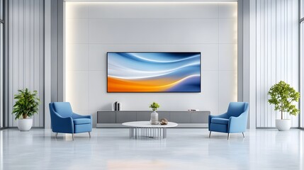 Modern living room with stylish decor