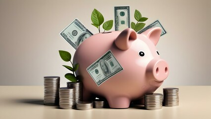 World Savings Day , World thrift Day
Shared Prosperity: By encouraging all members of society to save and invest, we contribute to a more equitable and prosperous future , copy space , piggy bank 