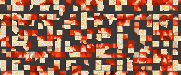 Fototapeta premium illustrazione con elementi surreali a tema geometrico astratto