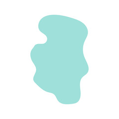 abstract blobs pastel blue for background