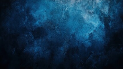Naklejka premium A dramatic background featuring deep gradient blends of dark blue to black, reminiscent of a starry night sky. 
