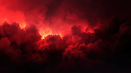 Naklejka premium A dramatic background with gradients of crimson red fading into black, providing a gothic and intense aesthetic. 