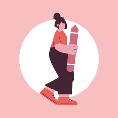 flat vector education illustration