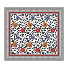 bedsheet design digital art use hand work and digital printing