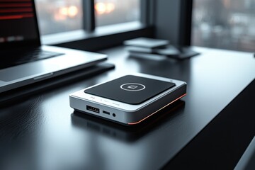 Closeup of a hardware token and digital signature device