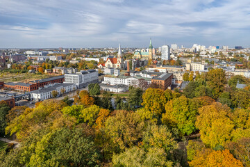 Obraz premium City of Lodz, Poland. View of the White Factory.