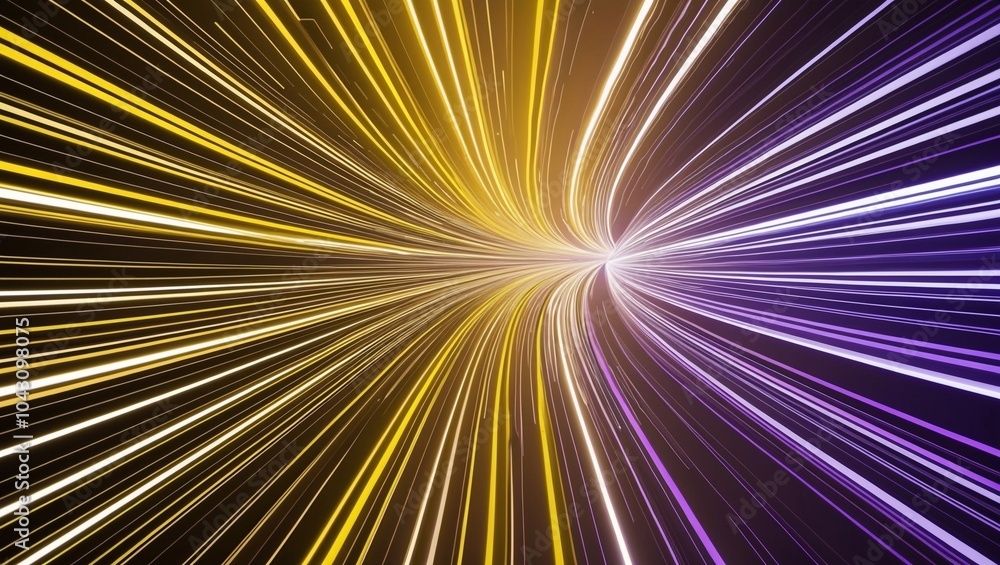 Fototapete abstract & science technology background. network, particle illustration. 3d grid surface generative