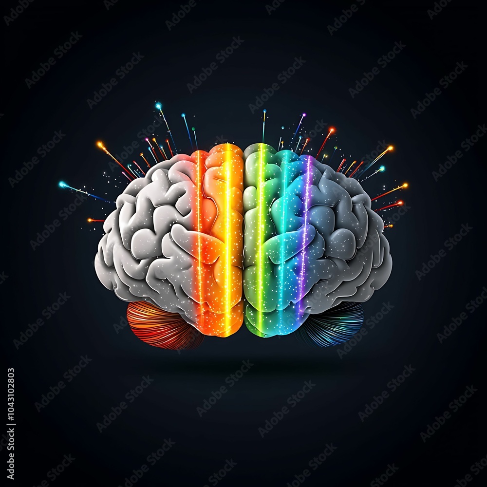 Poster diverse representation exploring the vibrant spectrum of the human brain a colorful journey through 