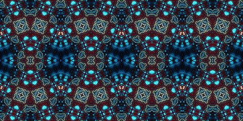 Fototapeta premium Seamless abstract pattern. the texture of the art is symmetrical