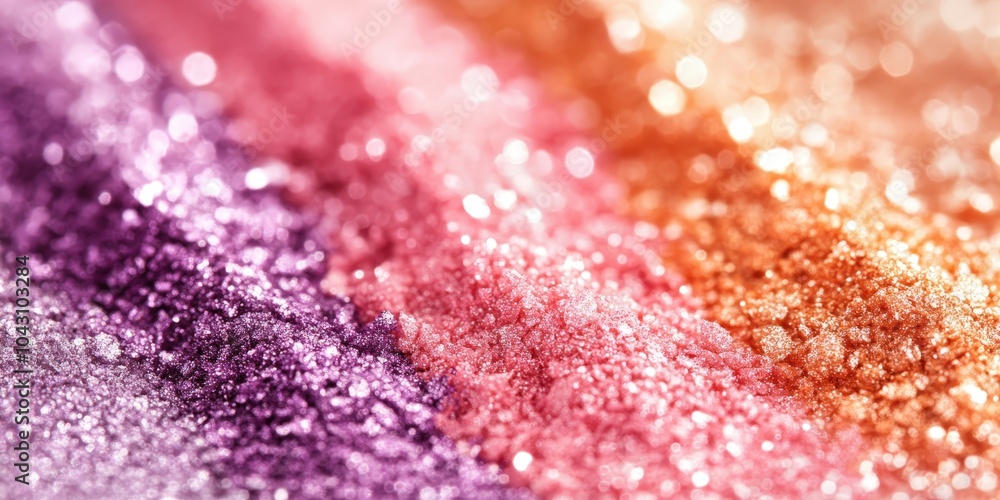 Poster Sparkling Glitter in a Colorful Array.