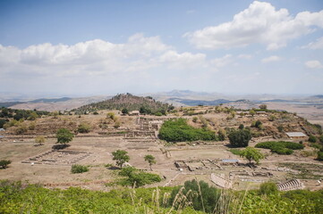 landscape of the mountains in Sicily