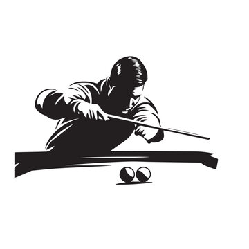 recommend clip art: a billiard player