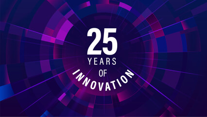 25 Years of Innovation Design – Ideal for Branding, Promotions and Event Marketing Vector design