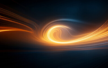 Fototapeta premium The background of future technology made up of particle elements and rays 