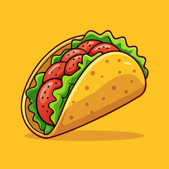 Tacos cartoon illustration