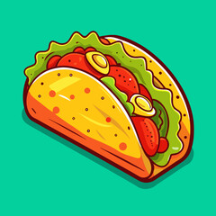 Tacos cartoon illustration