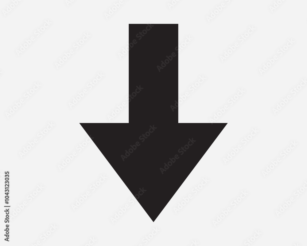 Poster down arrow pointer pointing point under beneath underneath download below descend regress backout ba