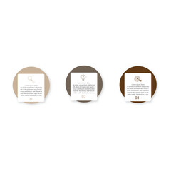 Fototapeta premium Vector infographic business presentation template with circular interconnection with 3 options.