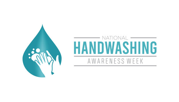 National Handwashing Awareness Week is observed every year on December. Medical Healthcare Awareness concept. background, placard, banner template Vector illustration design.