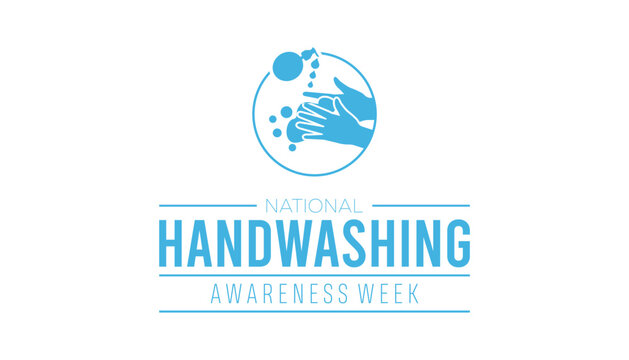 National Handwashing Awareness Week is observed every year on December. Medical Healthcare Awareness concept. background, placard, banner template Vector illustration design.