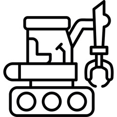 Excavator Grapple Icon