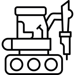 Hydraulic Breaker Icon