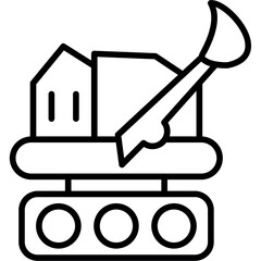 Self Loading Crawler Icon