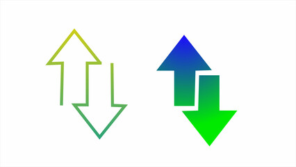 Exchange and Reverse - Illustration Icons