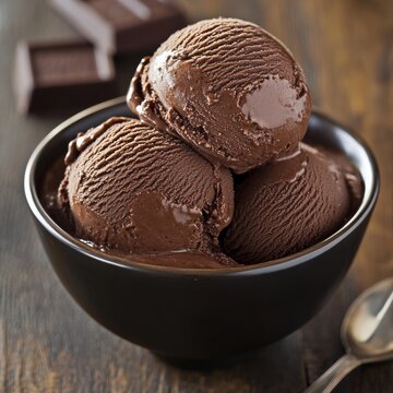 Real chocolate ice cream, no artificial ingredients, dairy compliant.