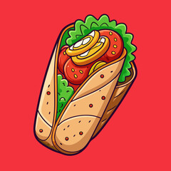 shawarma illustration