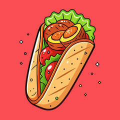 shawarma illustration