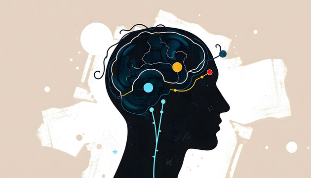 Psychodynamic Perspective of Personality educational psychology illustration isolated with white highlights, png