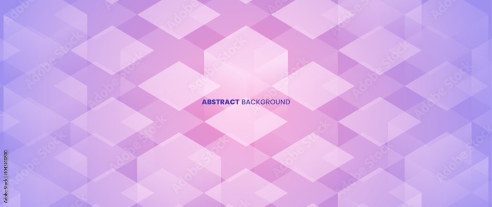 Poster abstract square shape in red and pink gradation with futuristic concept background. with graphic obj