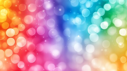 Obraz premium Colorful bokeh lights on a vibrant background, ideal for creative projects.