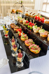 catering food on the Christmas table