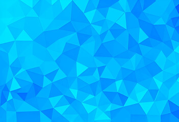 Abstract light blue geometric pattern background with polygonal triangle shapes