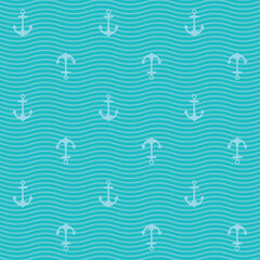 Anchors seamless pattern  © sanlas
