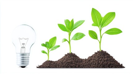 Digital Growth Concept in Artistic Representation