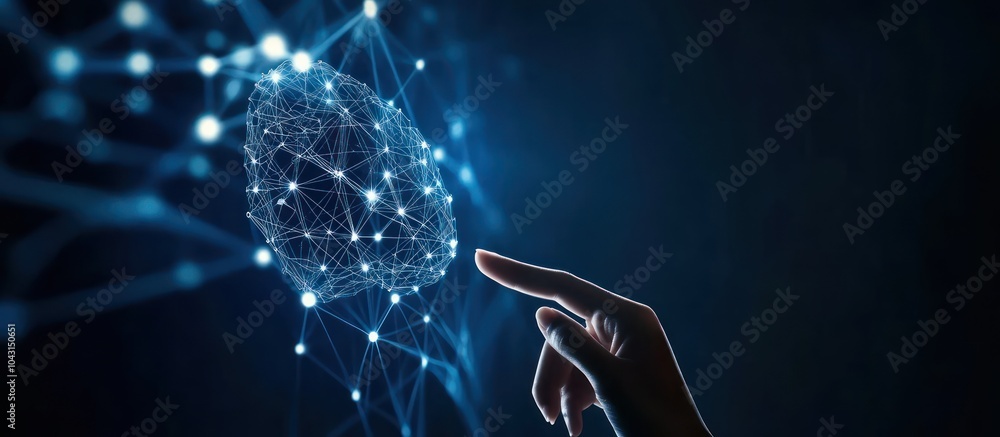 Poster connecting with artificial intelligence