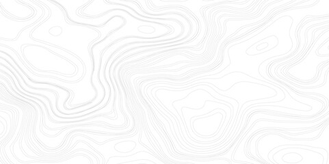 Topographic contours map background White paper curved reliefs background Topography landscape