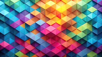Dynamic pattern of gradient geometric shapes