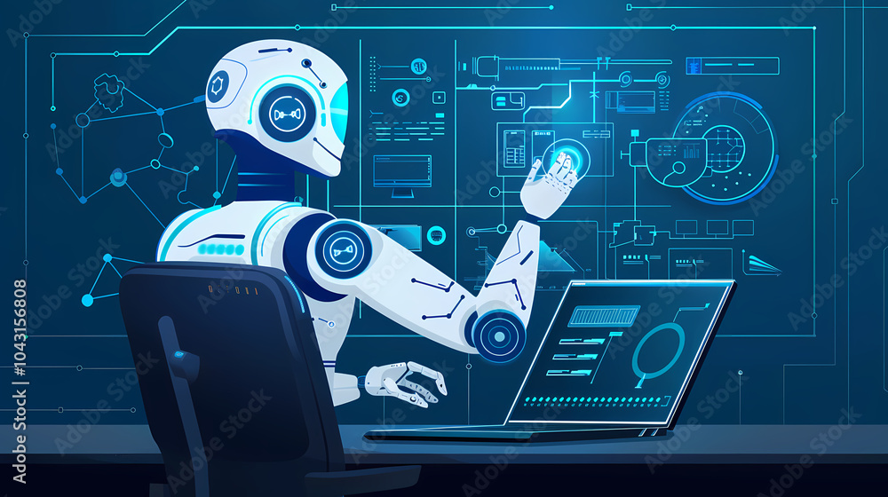 Poster digital data transfer generated ai
