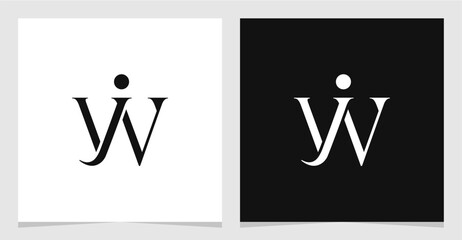 JW or WJ Letter Monogram Logo Symbol Element Vector , Initial Logo for Brand Company